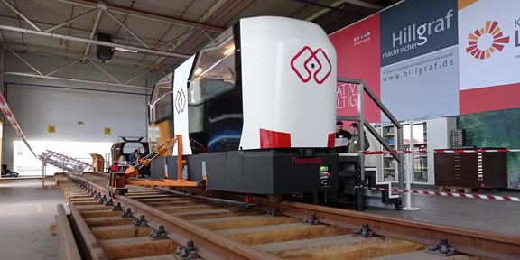 Teststrecke in Halle Bega-Park